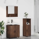 VidaXL Set de mobilier pentru baie 3 pcs Stejar brun 61 x 35 x 64 cm 3392950