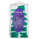 Cumpara ieftin Tipsuri colorate &ndash; aqua, cutie 110 buc., nr. 0-10