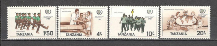Tanzania.1986 Anul international al tineretului DX.91