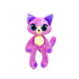 Jucarie mini de plus parfumata, Bubble Pops, S1, Grape Glee Kitty, 23 cm