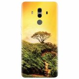 Husa silicon pentru Huawei Mate 10, Hill Top Tree Golden Light