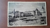 Carte postala, Oradea Piata Unirii 1937