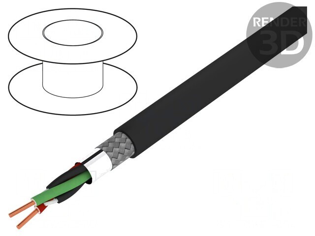Cablu Automatizări și Transmisie Date Exterior 1x2x0,64mm