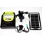 Sistem de iluminat solar, cu radio si bluetooth, tensiune maxima 9V, USB 5V, negru/verde