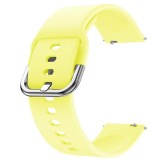Curea din silicon compatibila cu Huawei Watch GT 3 46mm, Telescoape QR, 22mm, Lemon Yellow