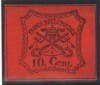 Italy Church State 1867 Coat of arms, 10C, Mi.15, SIGNED, imperf., MH AM.153, Nestampilat