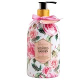 Lotiune pentru maini si corp Scented Garden Rose IDC Institute 40194, 500 ml