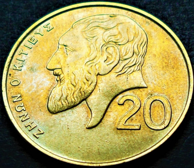 Moneda 20 CENTI - CIPRU, anul 1992 *cod 1271 foto