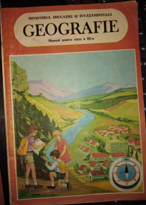 Geografie. Manual pentru clasa a 3-a - Marcela Penes, Virginia Mirza 1986 foto