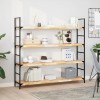 VidaXL Rafturi plutitoare 3 buc. 140x30x4cm lemn masiv acacia netratat