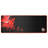 Mouse pad Gembird Game Pro XL, Ultralat, 90 x 35 cm, Negru/Rosu