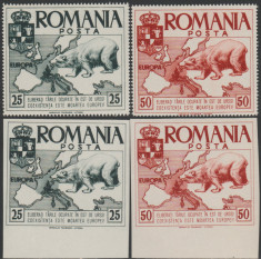 1958 Romania Exil - EUROPA &amp;#039;57 dt + ndt, rezistenta anticomunista Emisiunea 10 foto