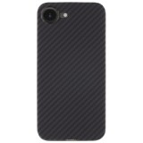 Husa telefon tactical magforce aramid pentru iphone 16e, fibra aramida, ultra slim 0.8 mm, compatibila magsafe, negru