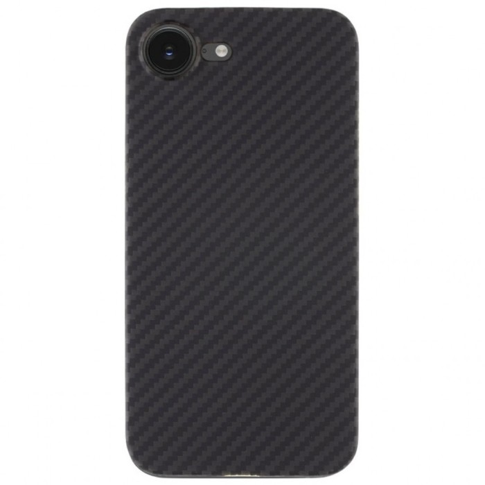 Husa telefon tactical magforce aramid pentru iphone 16e, fibra aramida, ultra slim 0.8 mm, compatibila magsafe, negru