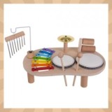 Set masuta cu instrumente muzicale din lemn