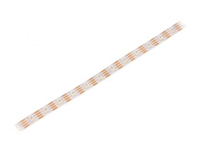 Bandă LED RGB programabilă 12V 5050 60 LED/m PCB albă foto
