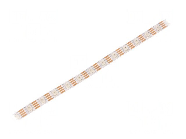 Bandă LED RGB programabilă 12V 5050 60 LED/m PCB albă