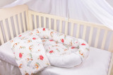 Babynest model flori de bumbac