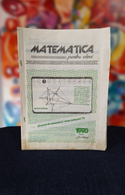 Revista de matematica pentru elevi, Nr. 3/martie 1990 Ramnicu Valcea foto