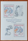 CEHOSLOVACIAIA-1975/6-&#039;&#039;CONFERINTA -HELSINKI&#039;&#039;-colita-MNH -NESTAMP