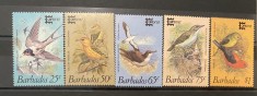 PC458 - Barbados 1987 Fauna/ Pasari Capex &amp;#039;87&amp;quot;, serie MNH, 5v foto