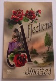 Carte Postala Franta &#039;&#039; Afections sinceres &#039;&#039;