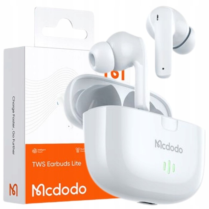 Mcdodo Wireless In-Ear Bluetooth Căști Cu Microfon Caz Alb