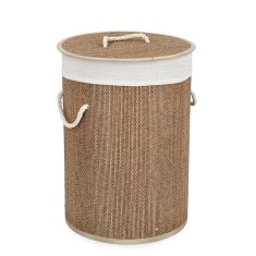 Cos rufe bambus natur textil bej Zahara &Oslash;35x50h