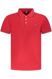 Norway Tricou polo barbati cu logo brodat, regular fit, Rosu (Marime: 2XL)