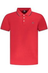 Norway Tricou polo barbati cu logo brodat, regular fit, Rosu (Marime: 2XL) foto