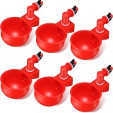 Set 6 Adapatoare Automata Pui Sunmostar, Plastic, Rosu - Pasari, Accesorii Petshop