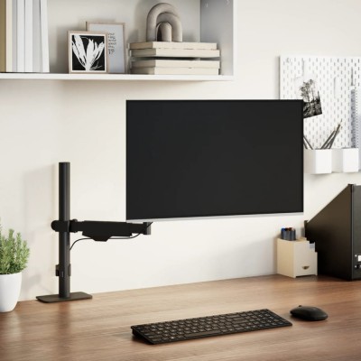 vidaXL Braț unic de monitor ecran de max 27 inci arc cu gaz 10 kg 4012171 foto