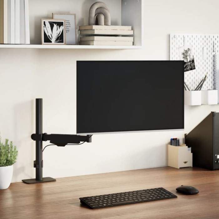 vidaXL Braț unic de monitor ecran de max 27 inci arc cu gaz 10 kg 4012171