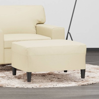 vidaXL Taburet, crem, 70x55x41 cm, piele ecologică 349312 foto
