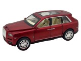 Macheta Rolls Royce SUV Die-Cast 1:24 Rosu Metalizat - sunete, lumini si resort- 20cm