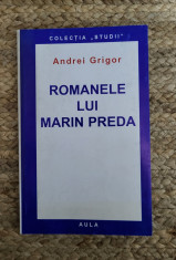 Romanele lui Marin Preda -Andrei Grigor ,autograf foto