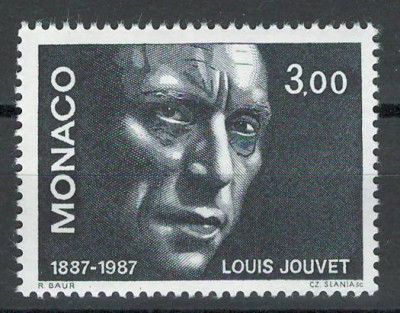 Monaco 1987 Mi 1833 MNH - 100 de ani de la nașterea lui Louis Jouvet foto