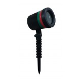 Proiector pentru gradina cu joc de lumini cu laser , efect disco , fixare in pamant , negru
