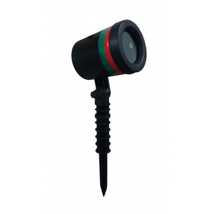 Proiector pentru gradina cu joc de lumini cu laser , efect disco , fixare in pamant , negru