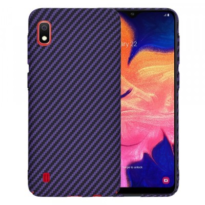 Husa pentru Samsung Galaxy A10 A105, Techsuit, Carbonite FiberShell, Mov foto