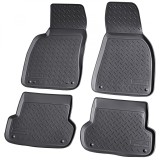 Set de 4 covorase cauciuc 3D stil tavita premium pentru Audi A4 B6, B7 din 2000-2008, Seat Exeo 2009-2013, Recambo