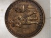 Medalie bronz Combinatul Siderurgic Resita -Doua secole de Siderurgie,diametru 60 mm , in caseta ,cu minimedalie .