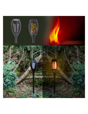 Set 4 lampi Solare de gradina tip Torta cu 12 LED-uri foto