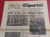 Ziarul "SPORTUL" (17.04.1986) - STEAUA BUCURESTI in Finala Cupei Campionilor Europeni (STEAUA-ANDERLECHT 3-0)
