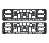 Suport Numar Negru Porsche Autohaus Stuttgart Set 2 Buc, General