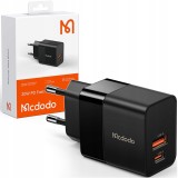 Incărcător De Telefon, Rapid, Usb, Usb-C, 20W, Pentru Iphone, Universal, Negru, Mcdodo
