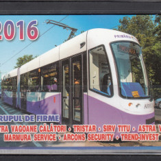 M3 C31 3 - 2016 - Calendar de buzunar - reclama grupul feroviar ASTRA