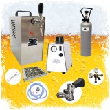 Sistem complet dozator bere JET 30, răcitor cu flux de răcire 1 linie răcitor uscat, p&acirc;nă la 35 litri / h, Cupla butoi bere: Type D