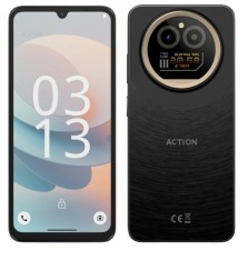 Telefon mobil F150 Action A5 Pro Negru, 4G, 6.88 HD+, 8GB RAM (3GB + 5GB extensibil), 256GB ROM, Android 15 Go, Octa-Core, Face ID, Camera 16MP, 5100m
