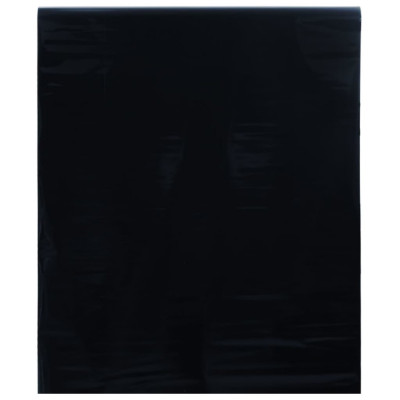 vidaXL Folie pentru fereastră statică, negru mat, 90x1000 cm, PVC foto